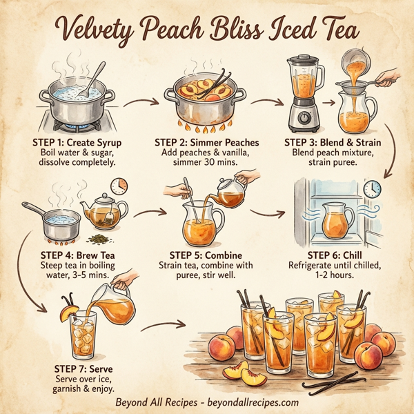 Velvety Peach Bliss Iced Tea instructions