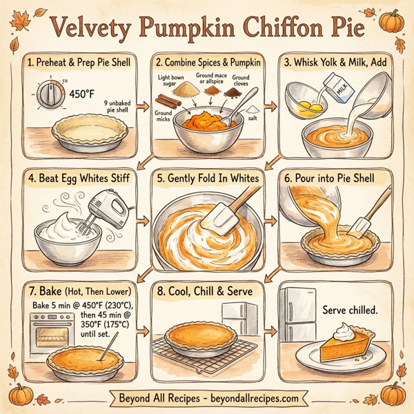 Velvety Pumpkin Chiffon Pie instructions