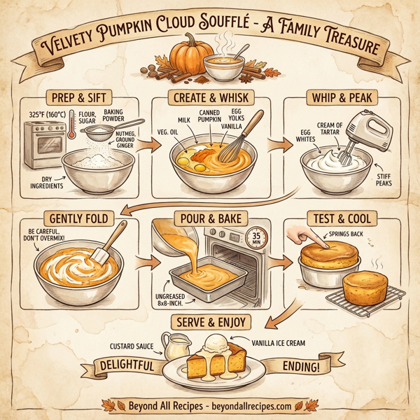 Velvety Pumpkin Cloud Soufflé instructions