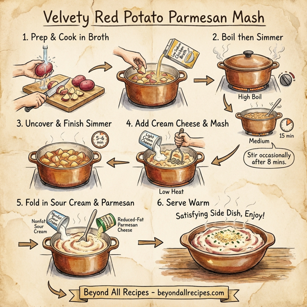Velvety Red Potato Parmesan Mash instructions