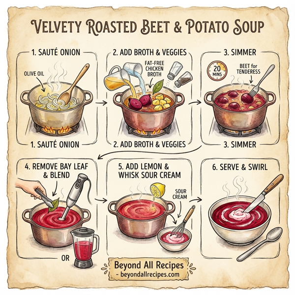 Velvety Roasted Beet & Potato Soup instructions