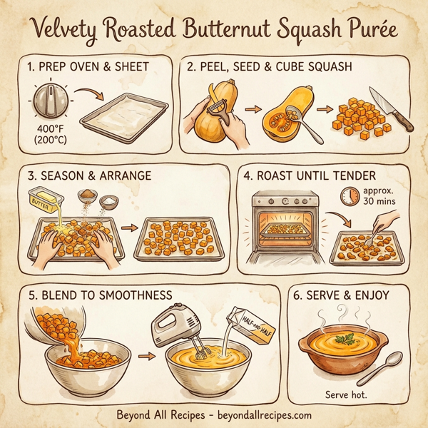 Velvety Roasted Butternut Squash Purée instructions