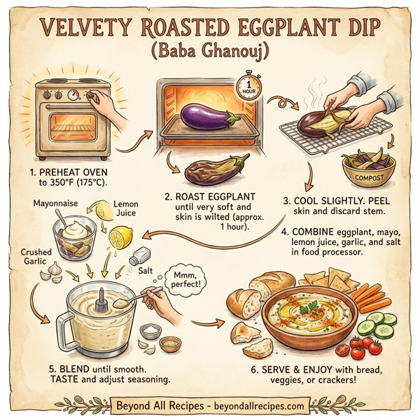 Velvety Roasted Eggplant Dip instructions