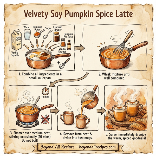 Velvety Soy Pumpkin Spice Latte instructions