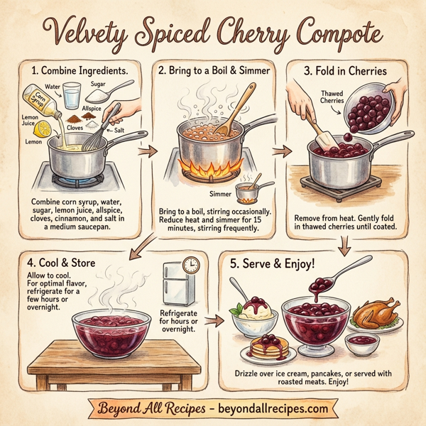 Velvety Spiced Cherry Compote instructions