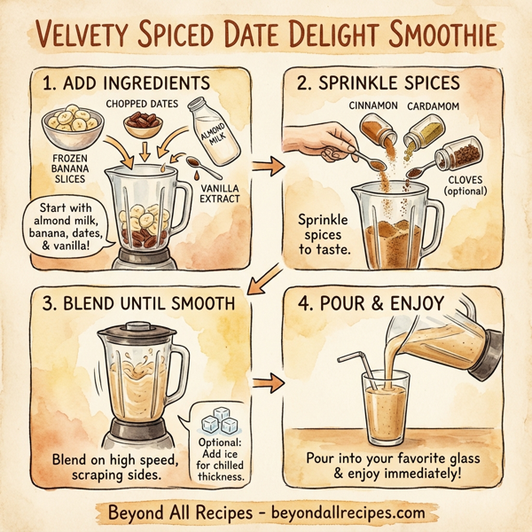 Velvety Spiced Date Delight Smoothie instructions