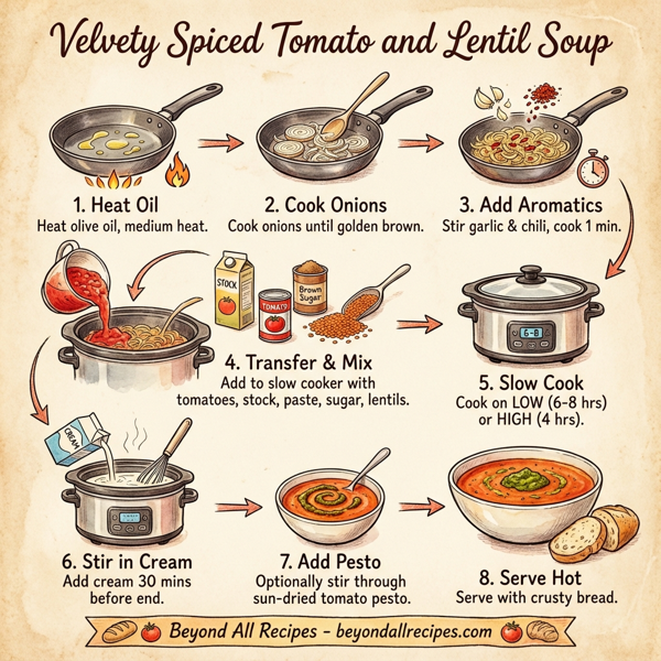 Velvety Spiced Tomato and Lentil Soup instructions