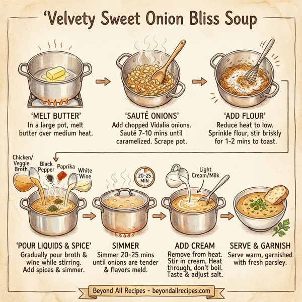 Velvety Sweet Onion Bliss Soup instructions