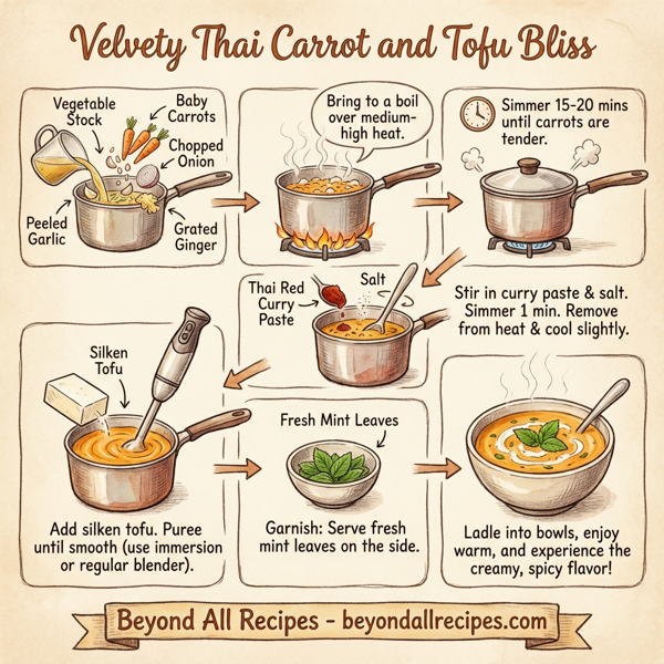 Velvety Thai Carrot and Tofu Bliss instructions