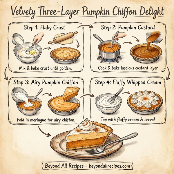 Velvety Three-Layer Pumpkin Chiffon Delight instructions