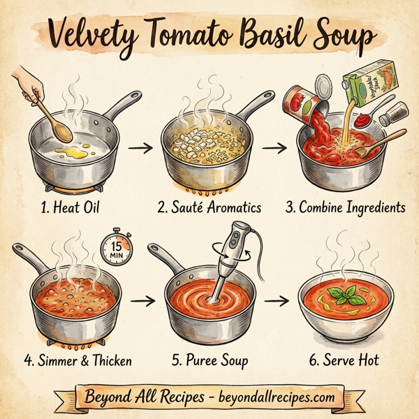 Velvety Tomato Basil Soup instructions