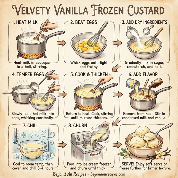 Velvety Vanilla Frozen Custard instructions