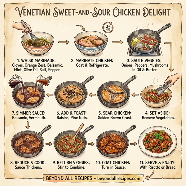 Venetian Sweet-and-Sour Chicken Delight instructions