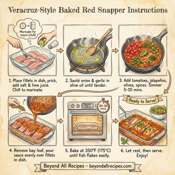 Veracruz-Style Baked Red Snapper instructions