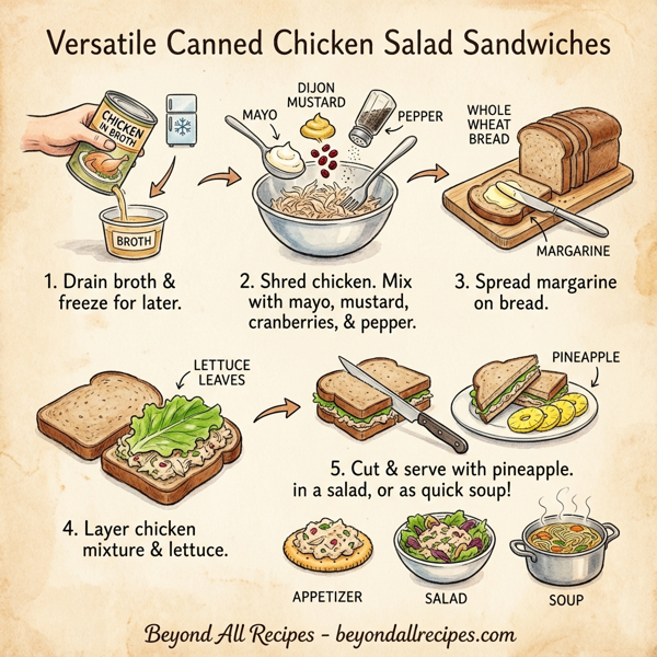 Versatile Canned Chicken Salad Sandwiches instructions