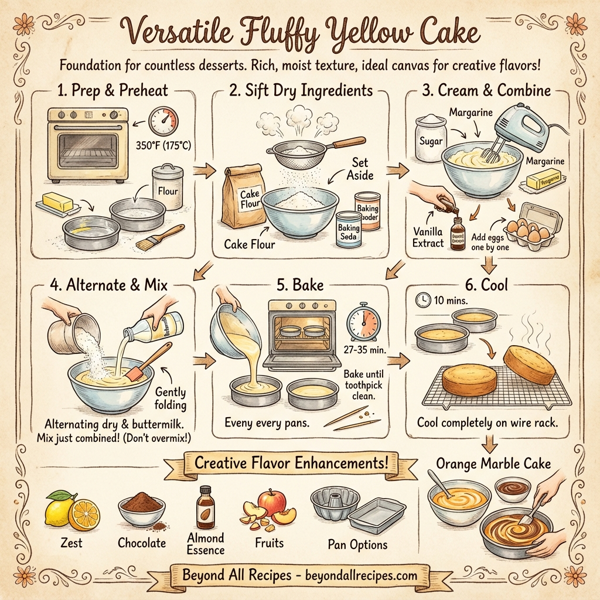 Versatile Fluffy Yellow Cake instructions