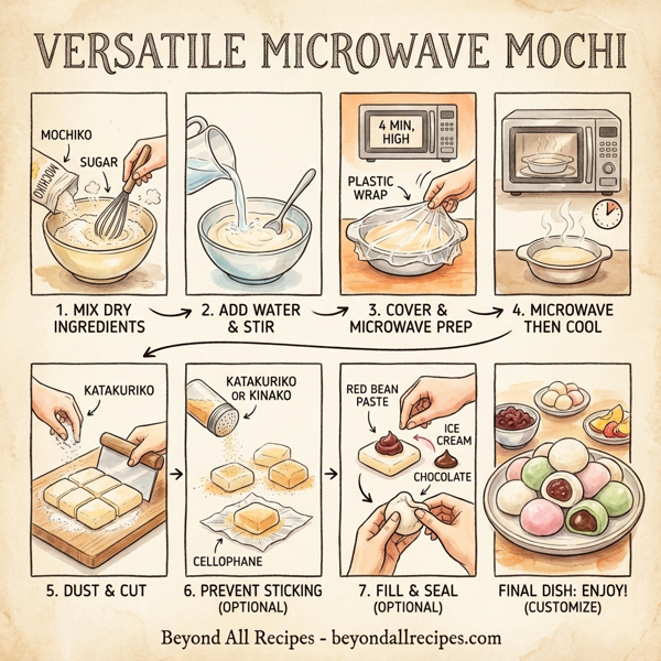 Versatile Microwave Mochi instructions