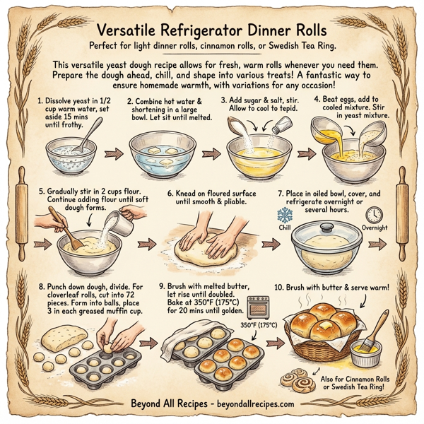 Versatile Refrigerator Dinner Rolls instructions