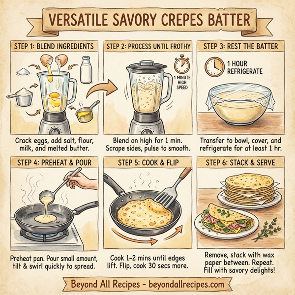 Versatile Savory Crepes Batter instructions