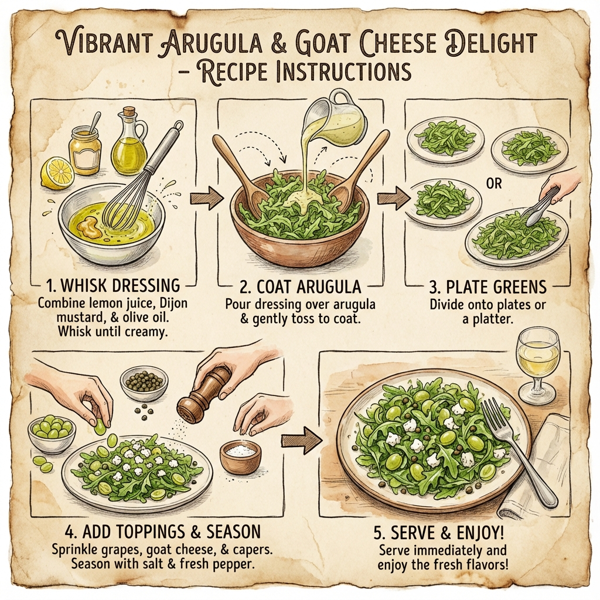 Vibrant Arugula and Goat Cheese Delight instructions