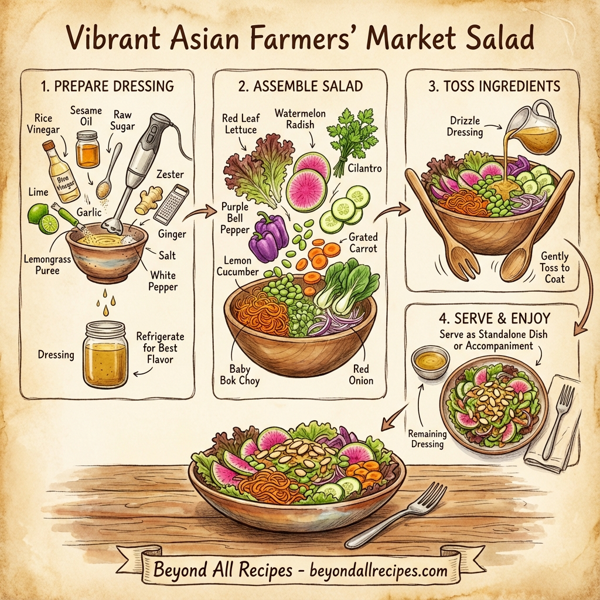 Vibrant Asian Farmers' Market Salad instructions