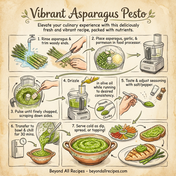Vibrant Asparagus Pesto instructions
