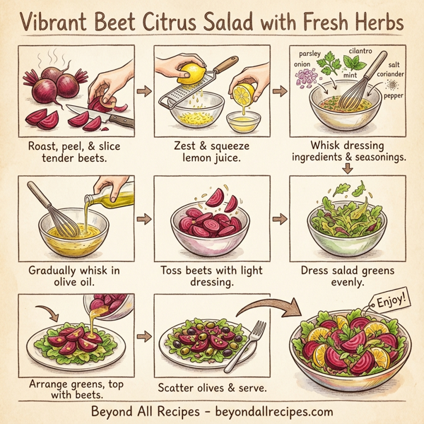 Vibrant Beet Citrus Salad with Fresh Herbs instructions