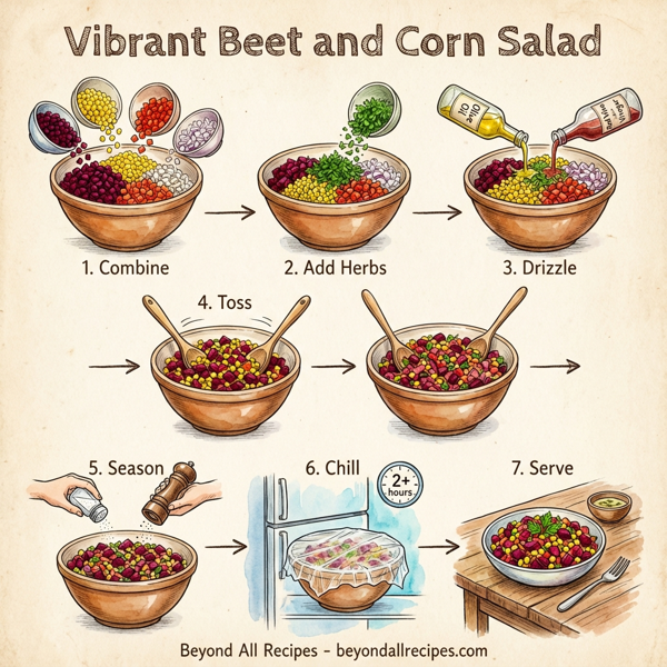 Vibrant Beet and Corn Salad instructions