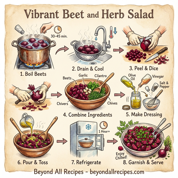 Vibrant Beet and Herb Salad instructions