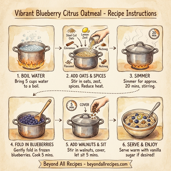 Vibrant Blueberry Citrus Oatmeal instructions