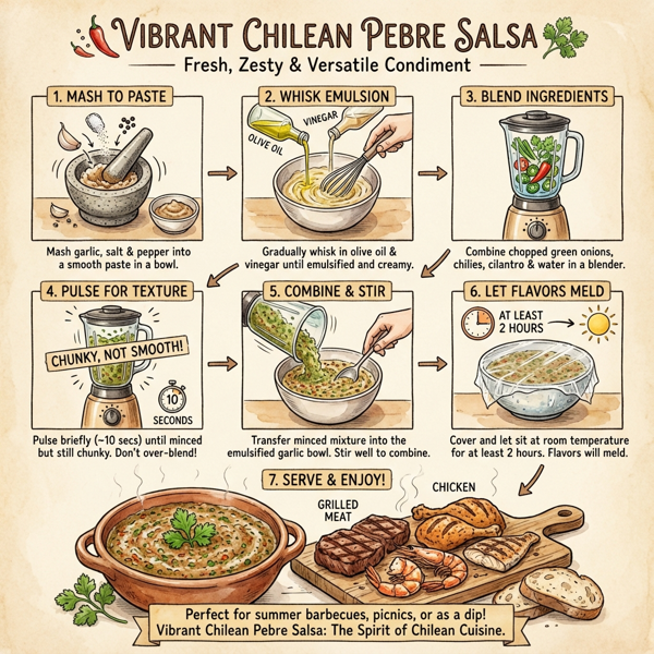 Vibrant Chilean Pebre Salsa instructions