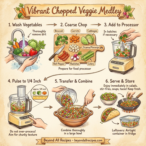 Vibrant Chopped Veggie Medley instructions