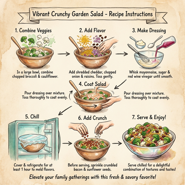 Vibrant Crunchy Garden Salad instructions