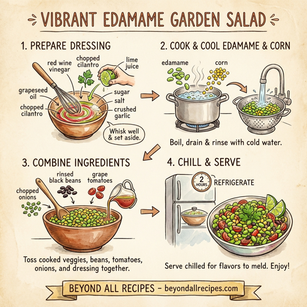 Vibrant Edamame Garden Salad instructions