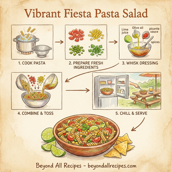 Vibrant Fiesta Pasta Salad instructions