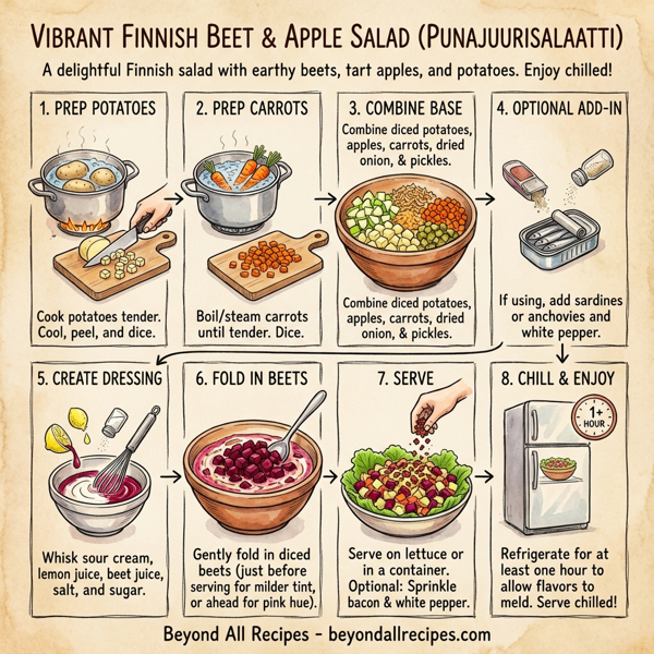 Vibrant Finnish Beet and Apple Salad instructions