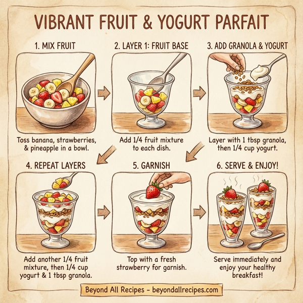 Vibrant Fruit and Yogurt Parfait instructions
