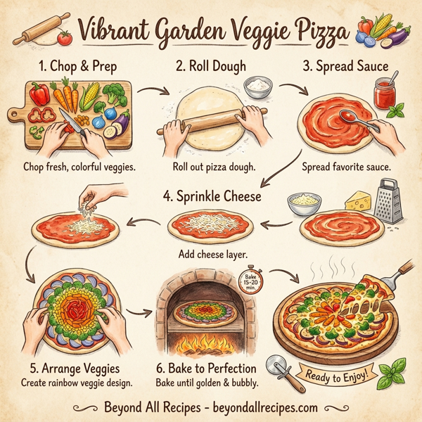 Vibrant Garden Veggie Pizza instructions
