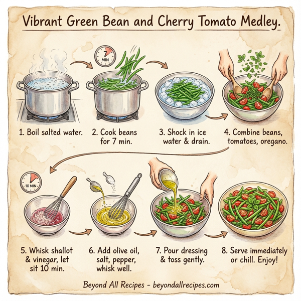 Vibrant Green Bean and Cherry Tomato Medley instructions