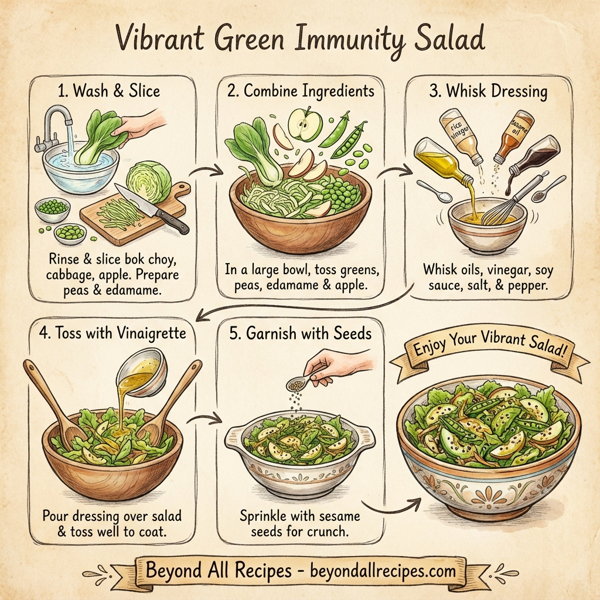 Vibrant Green Immunity Salad instructions