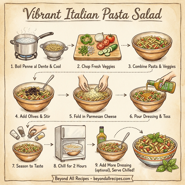 Vibrant Italian Pasta Salad instructions