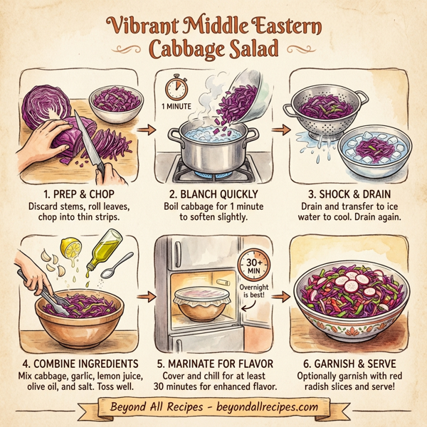 Vibrant Middle Eastern Cabbage Salad instructions