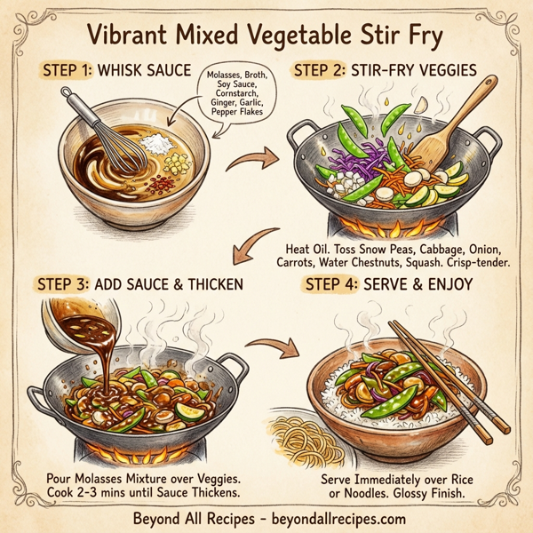 Vibrant Mixed Vegetable Stir Fry instructions