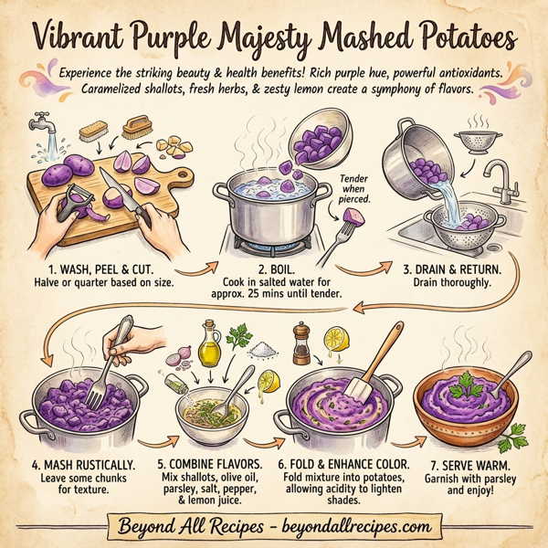 Vibrant Purple Majesty Mashed Potatoes instructions