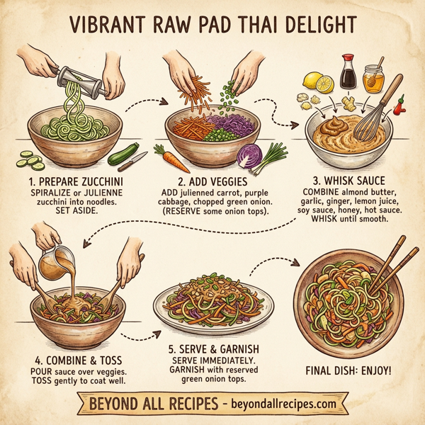 Vibrant Raw Pad Thai Delight instructions