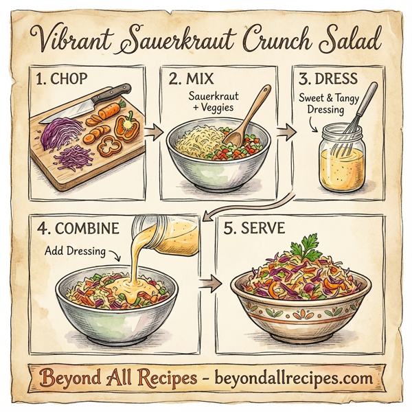 Vibrant Sauerkraut Crunch Salad instructions