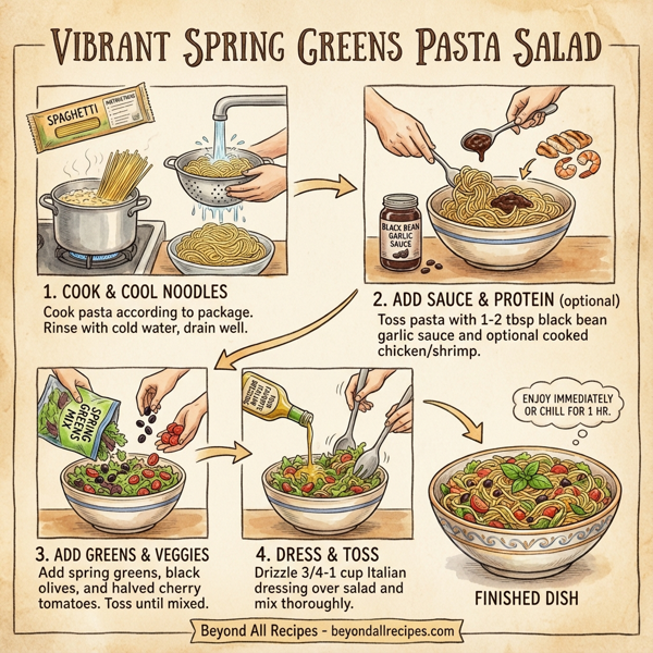 Vibrant Spring Greens Pasta Salad instructions
