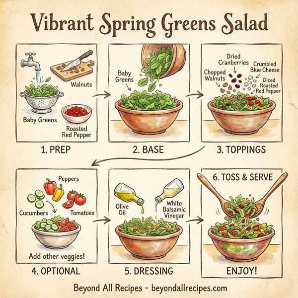 Vibrant Spring Greens Salad instructions