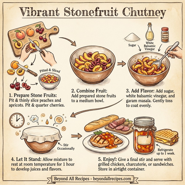 Vibrant Stonefruit Chutney instructions