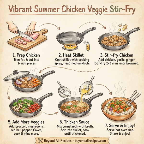 Vibrant Summer Chicken Veggie Stir-Fry instructions